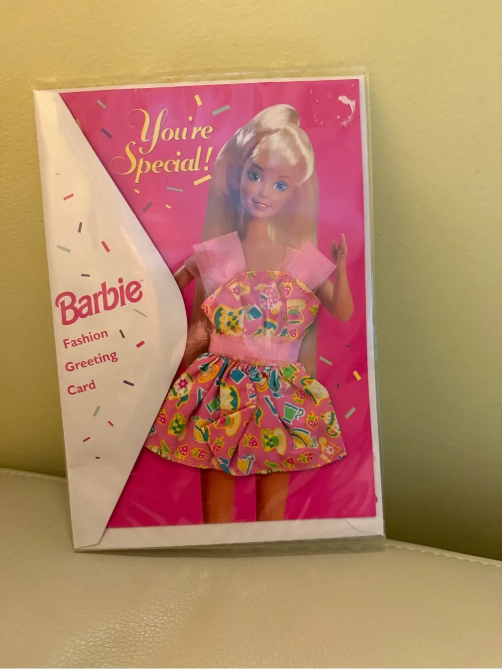 Barbie Bright Pink 'You're Special' Fashion Greeting Card